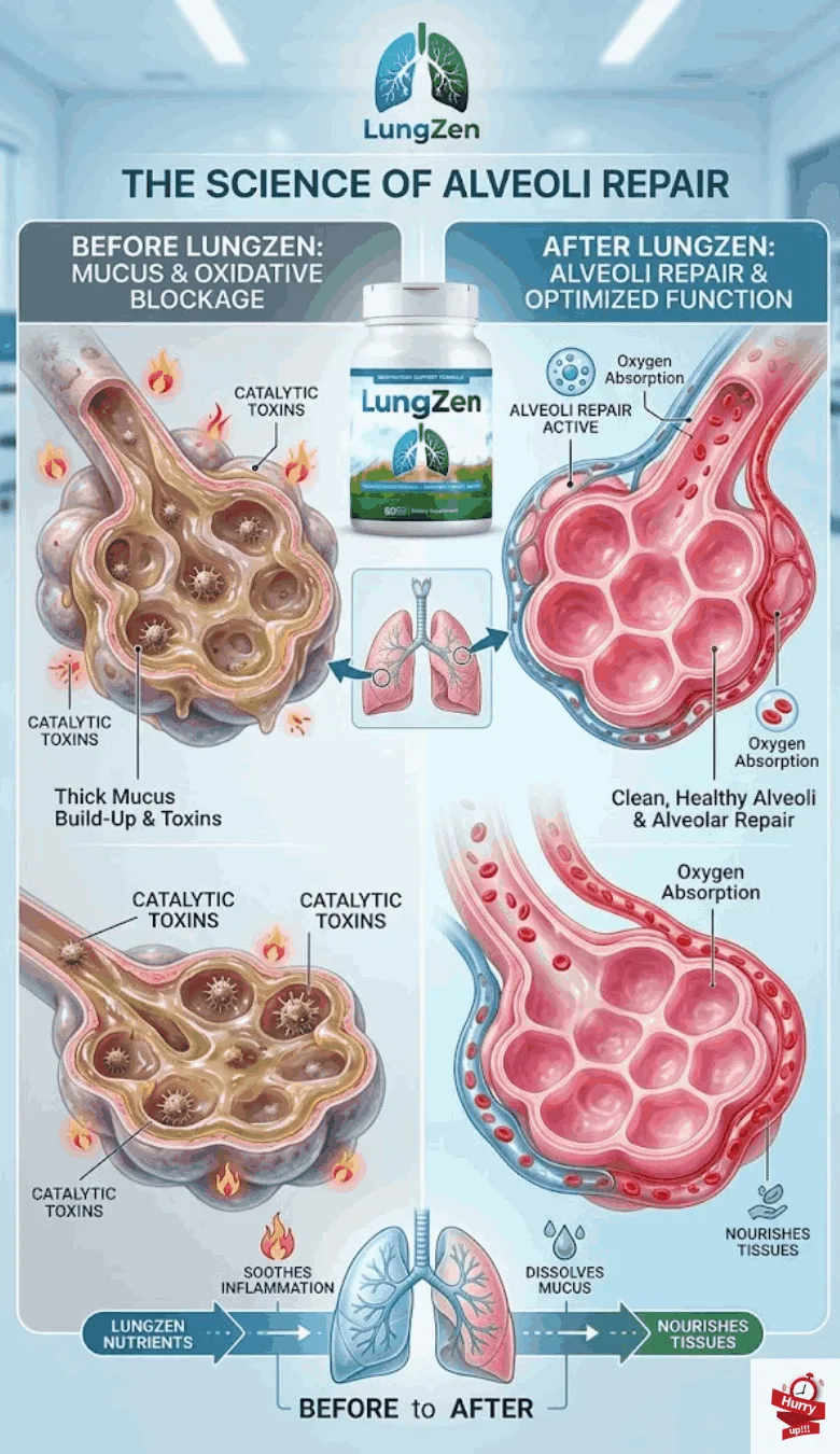 How LungZen works 3 step lung support process