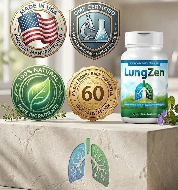 LungZen 60 day money back guarantee badge